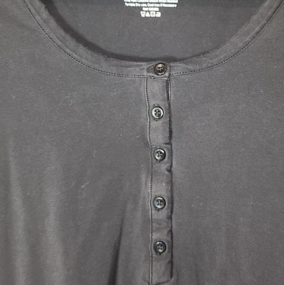 Everlane Small Long sleeve Scoop neck Body Suit Super Soft Black - Picture 4 of 4